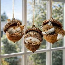 Lade das Bild in den Galerie-Viewer, Schlafende Waldfreunde™️ Natürliche, handgemachte Wohn- & Gartendekoration zum Aufhängen