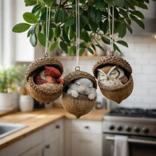 Lade das Bild in den Galerie-Viewer, Schlafende Waldfreunde™️ Natürliche, handgemachte Wohn- & Gartendekoration zum Aufhängen