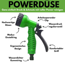 Lade das Bild in den Galerie-Viewer, Pflex Set - Flexibler Gartenschlauch inkl. 7 Funktionen Hochdruck Brause