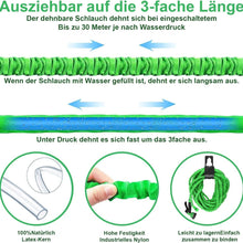 Lade das Bild in den Galerie-Viewer, Pflex Set - Flexibler Gartenschlauch inkl. 7 Funktionen Hochdruck Brause