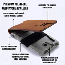 Lade das Bild in den Galerie-Viewer, Louis - Premium All-in-One Geldtasche aus Leder