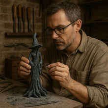 Lade das Bild in den Galerie-Viewer, SchattenHexe Statue - Die Schweigende Wächterin
