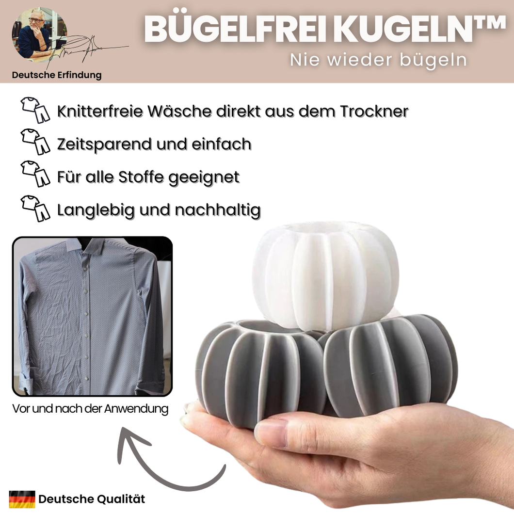 Bügelfrei Kugeln - nie wieder bügeln