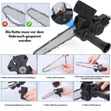Lade das Bild in den Galerie-Viewer, PowerMax Säge - elektrischer Kettensägenaufsatz für Bohrmaschinen - das Original
