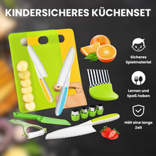 Lade das Bild in den Galerie-Viewer, Kindersicheres Bio-Küchenset nach Montessori inkl. 2x GRATIS Kinder-Schneidebrett
